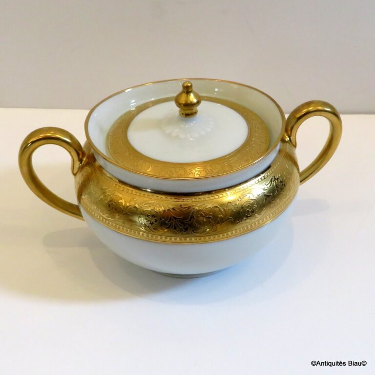 Vintage Theodore Haviland sucrier en porcelaine de Limoges